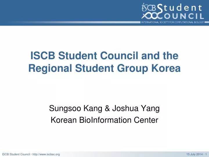 iscb student council and the regional student group korea