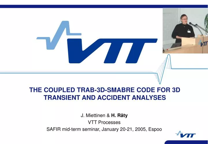 the coupled trab 3d smabre code for 3d transient and accident analyses