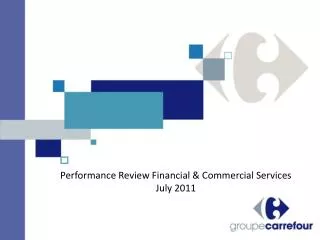 performance review financial commercial services july 2011