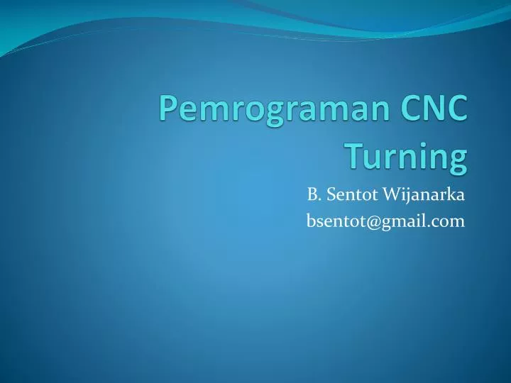 pemrograman cnc turning