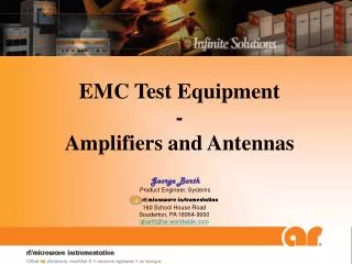 EMC Test Equipment - Amplifiers and Antennas