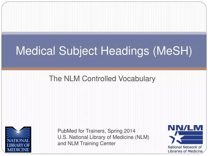 medical subject headings mesh