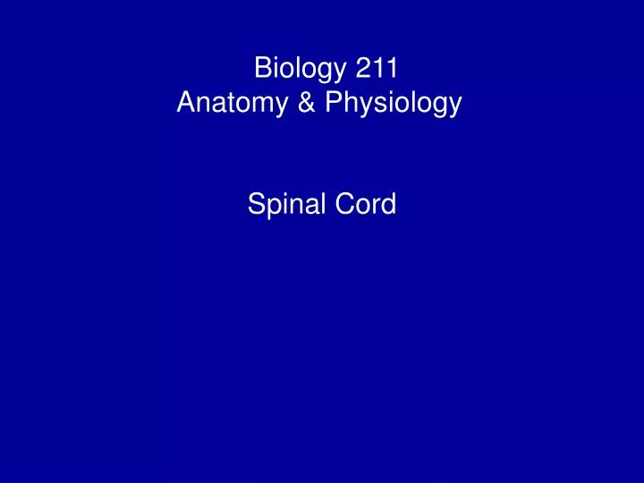 biology 211 anatomy physiology i