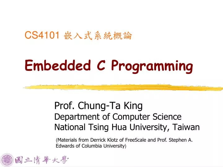 cs4101 embedded c programming
