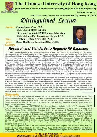Distinguished Lecture