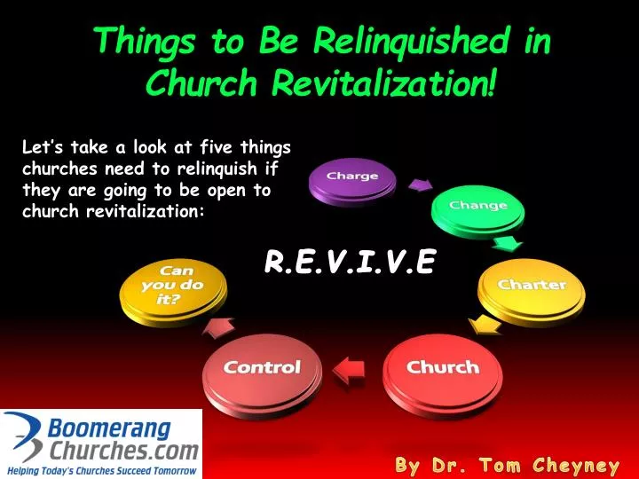 things to be relinquished in church revitalization
