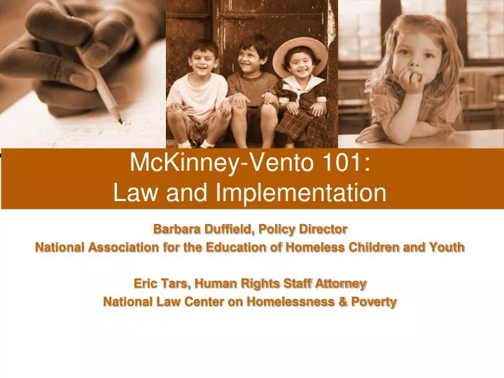 mckinney vento 101 law and implementation