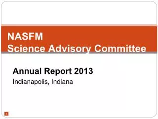 NASFM Science Advisory Committee