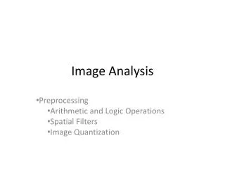Image Analysis