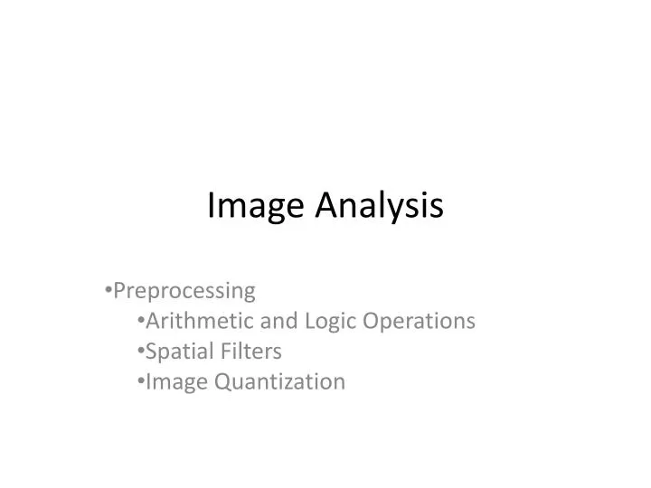 image analysis