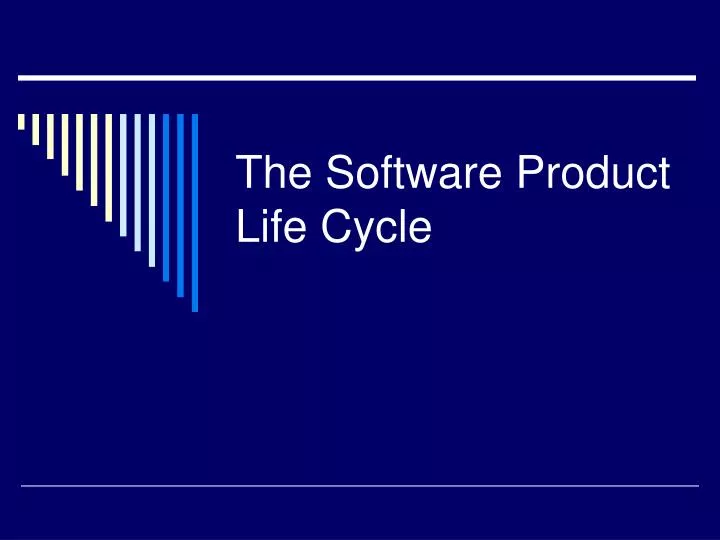 the software product life cycle