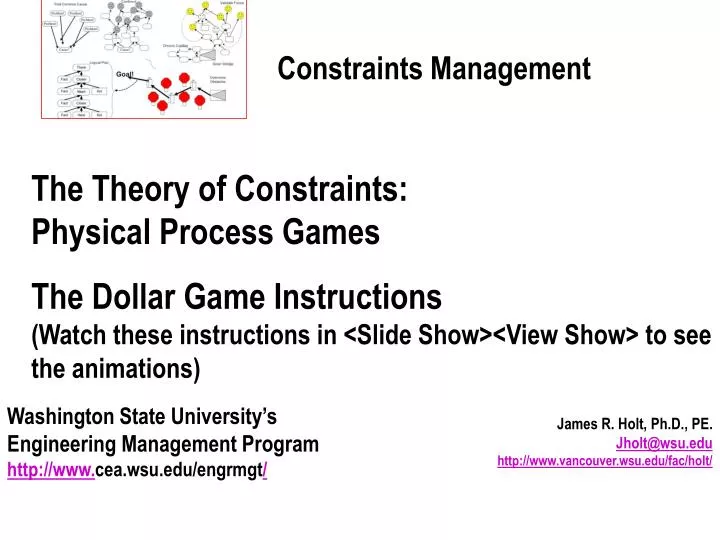 james r holt ph d pe jholt@wsu edu http www vancouver wsu edu fac holt