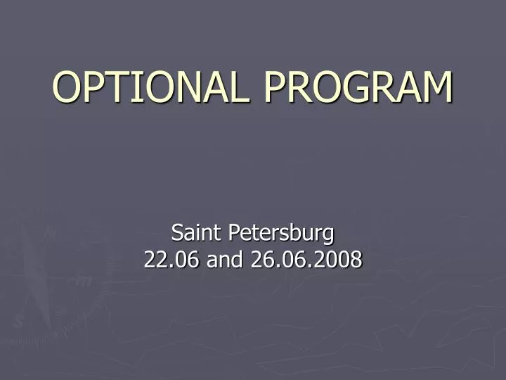 optional program