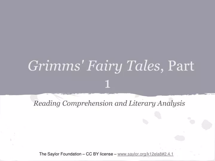 grimms fairy tales part 1
