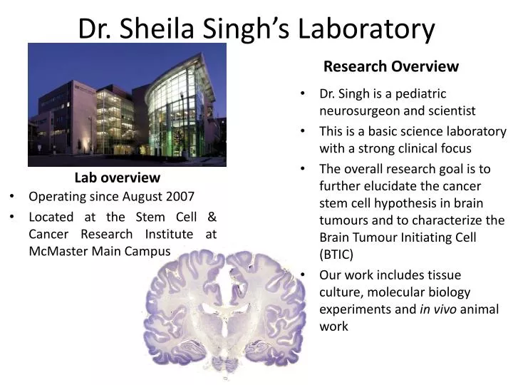 dr sheila singh s laboratory