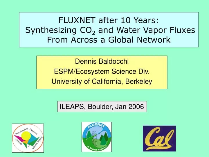fluxnet after 10 years synthesizing co 2 and water vapor fluxes from across a global network