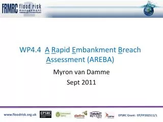 WP4.4 A R apid E mbankment B reach A ssessment (AREBA)