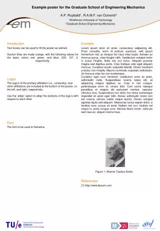 example poster for the graduate school of engineering mechanics
