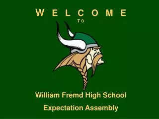 William Fremd High School Expectation Assembly