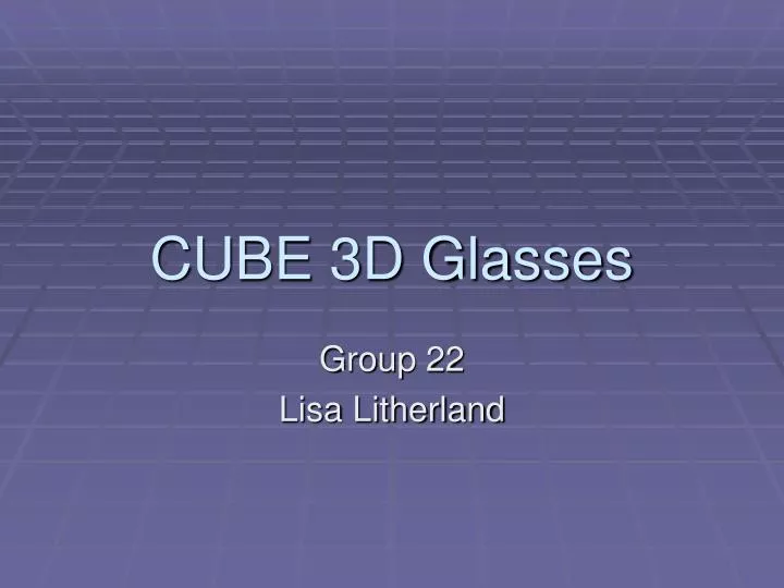 cube 3d glasses