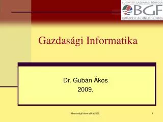 gazdas gi informatika