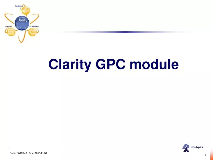 clarity g pc module