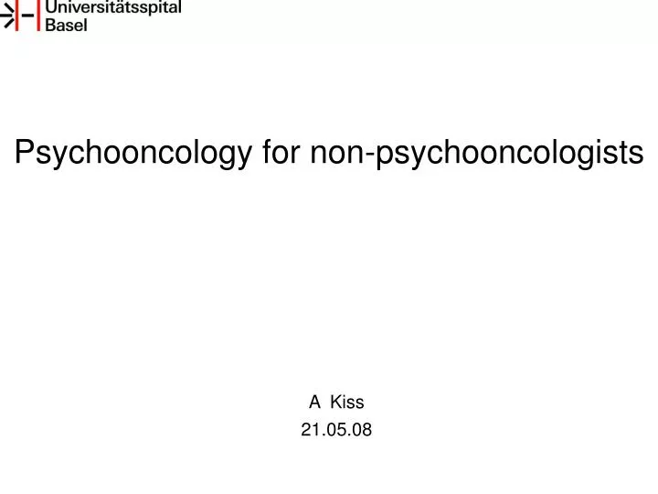 psychooncology for non psychooncologists