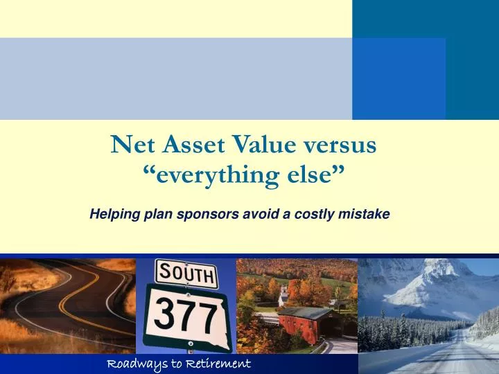 net asset value versus everything else