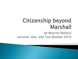 citizenship beyond marshall