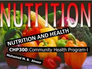 CHP300 :Community Health Program-l