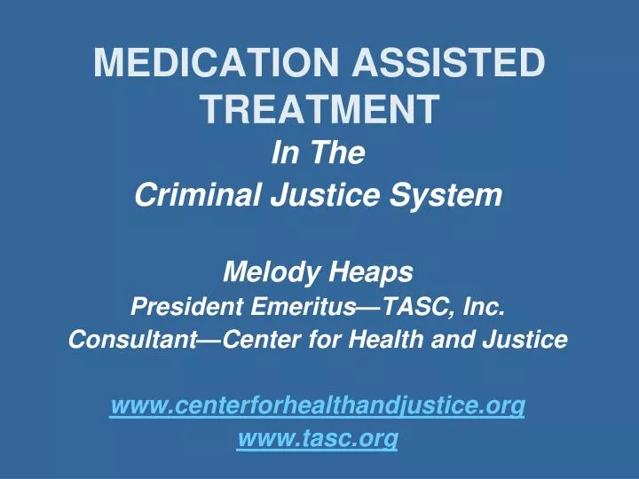 medication assisted treatment