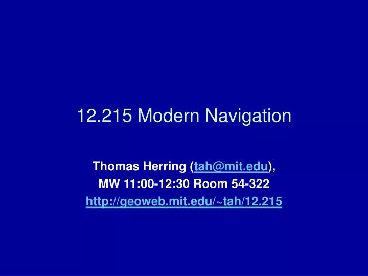 12 215 modern navigation