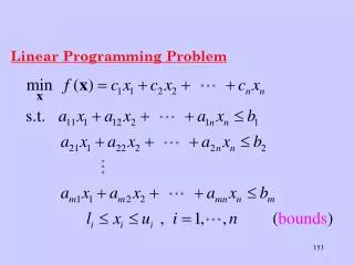 Linear Programming Problem