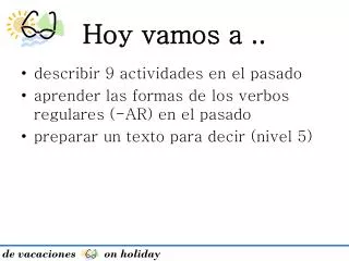 hoy vamos a