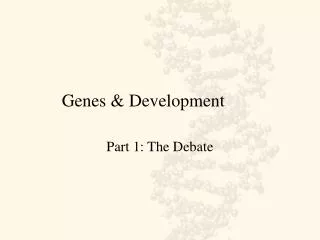 Genes &amp; Development