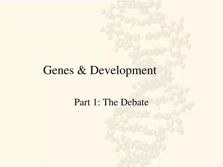 genes development