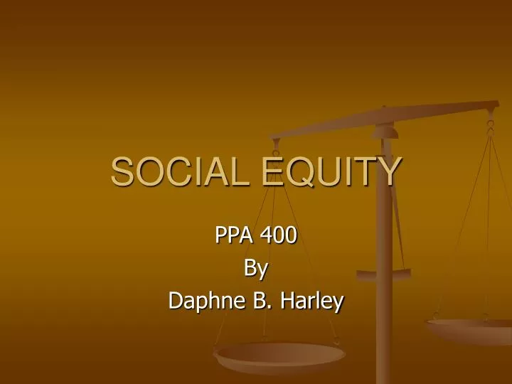 social equity