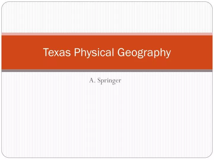 texas physical geography