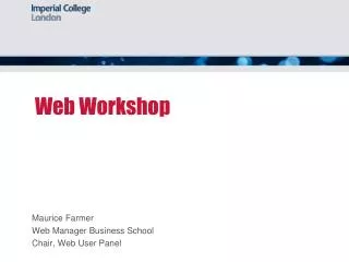 Web Workshop