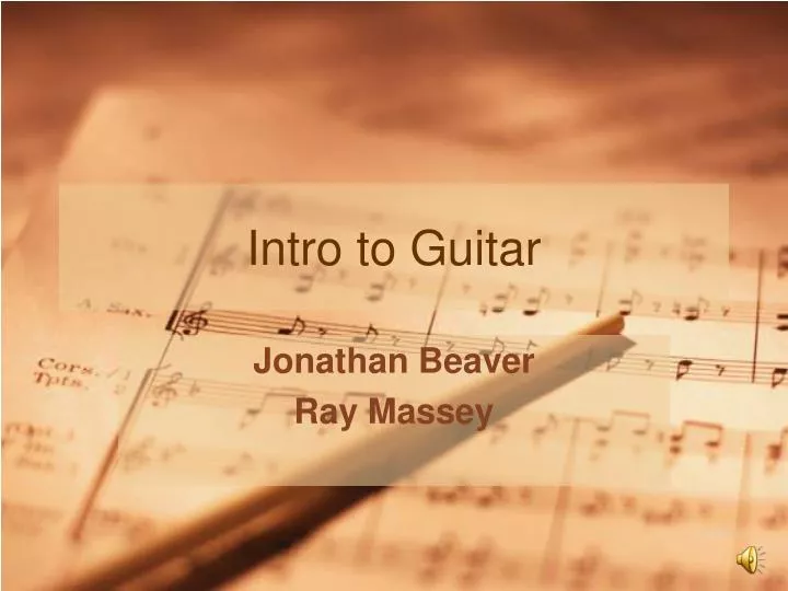 intro to guitar