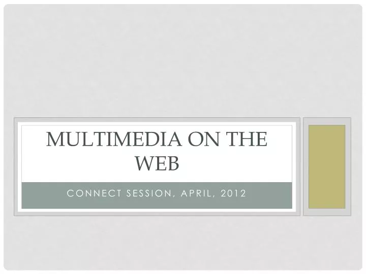 multimedia on the web