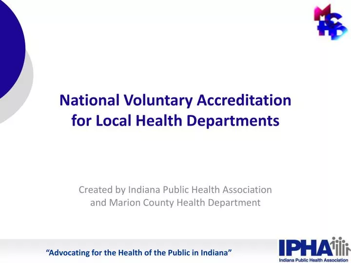 national voluntary accreditation for local health departments