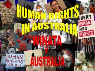 HUMAN RIGHTS IN AUSTRALIA