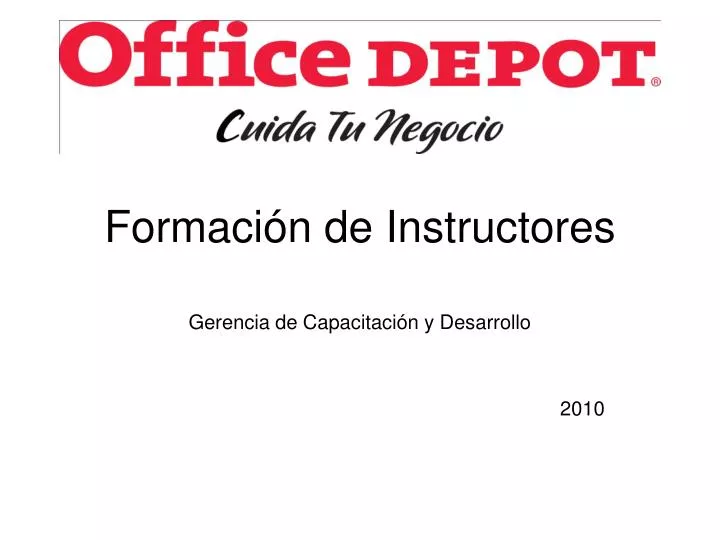 formaci n de instructores