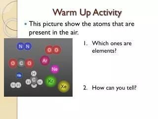 warm up activity