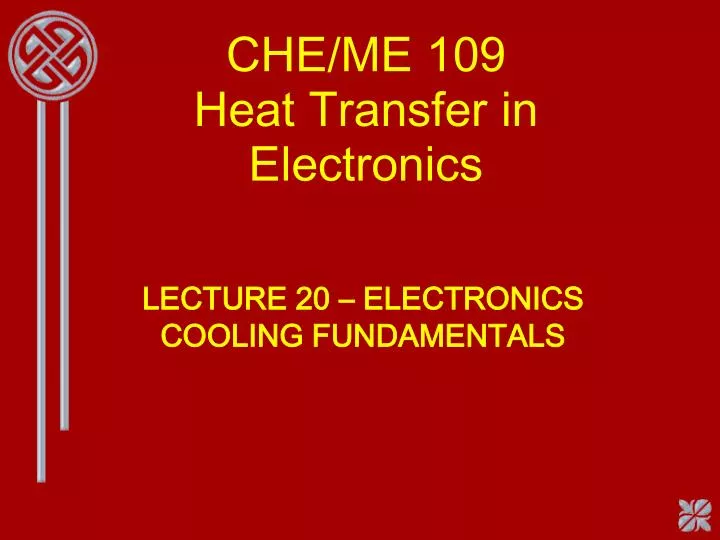 che me 109 heat transfer in electronics