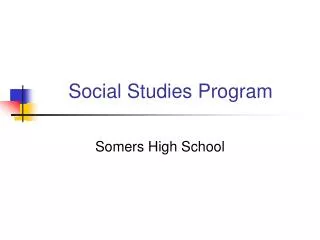 Social Studies Program