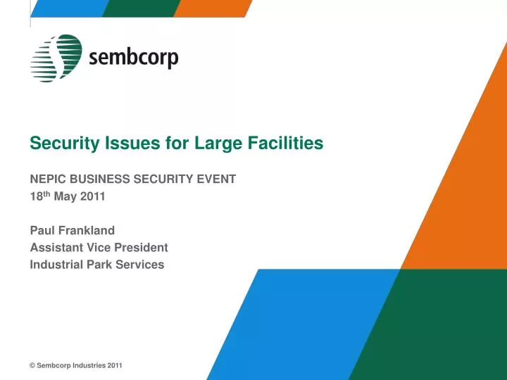 security issues for large facilities