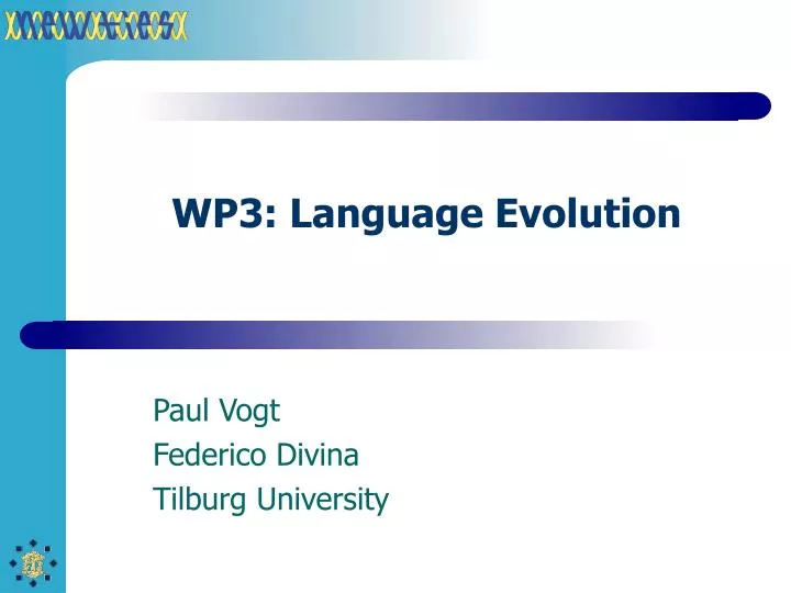 wp3 language evolution