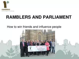 Ramblers and parliament